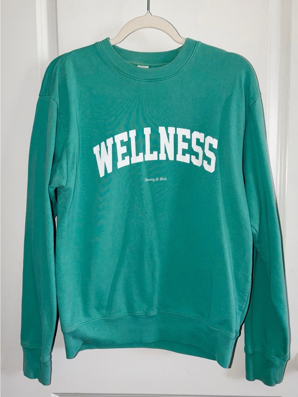Sporty & Rich Wellness Crewneck Sweatshirt - Teal Green